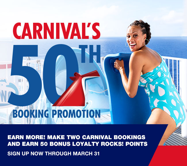 Carnival's 50th Booking Promotion