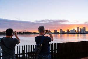 Visitors Capturing Skyline