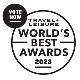 Travel+Leisure World's Best Awards 2023 Vote Now logo