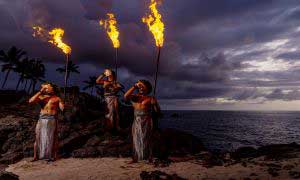 Image of the Feast & Fire Luau at Outrigger Kona Resort and Spa