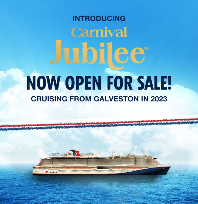 Carnival Jubilee, Now Open For Sale!