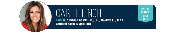 Carlie Finch, Owner, Travel Anywhere, LLC., Nashville, Tenn.