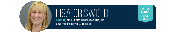 Lisa Griswold, Owner, Pixie Vacations, Canton, Ga.