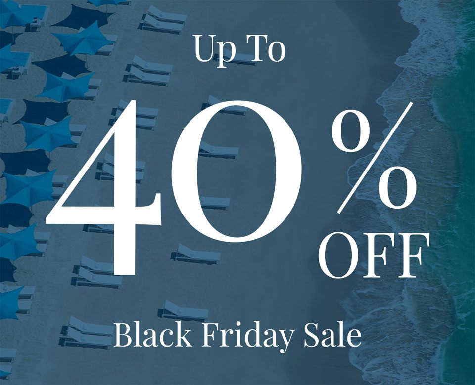 Up to 40% OFF Black Friday Sale.