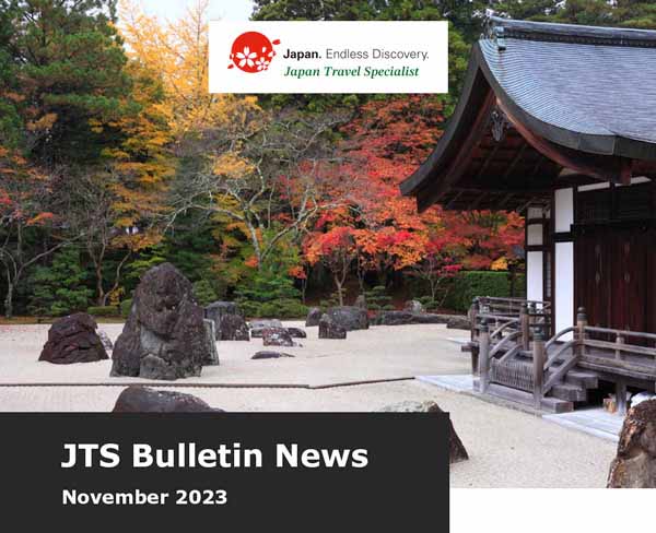 Japan. Endless Discovery - Japan Travel Specialist - JTS Bulletin News November 2023