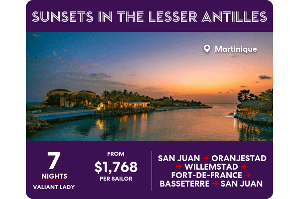 Sunsets in the Lesser Antilles