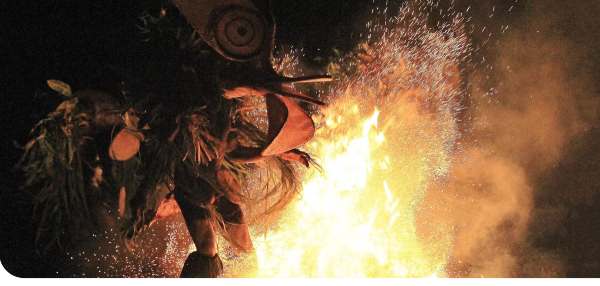 Fire Dance in Rabaul, Papua New Guinea