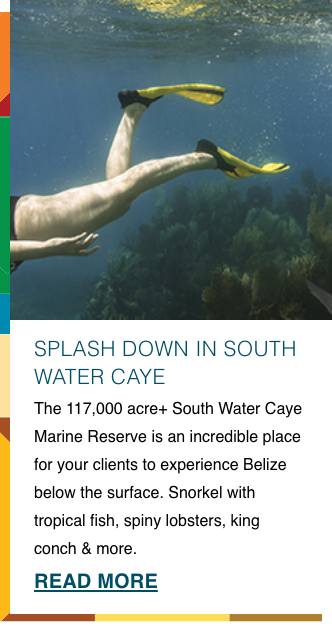 Splash Down in South Water Caye