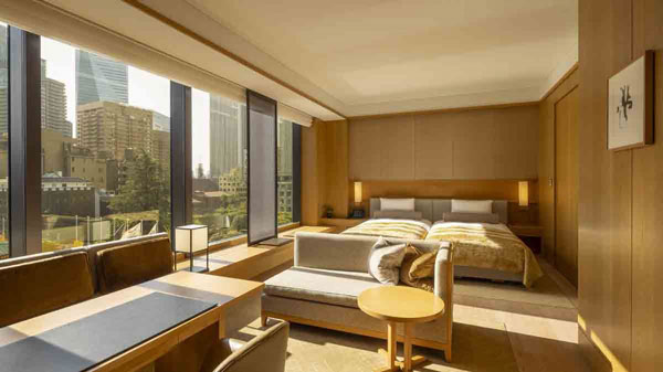 hotel room in The Okura Tokyo